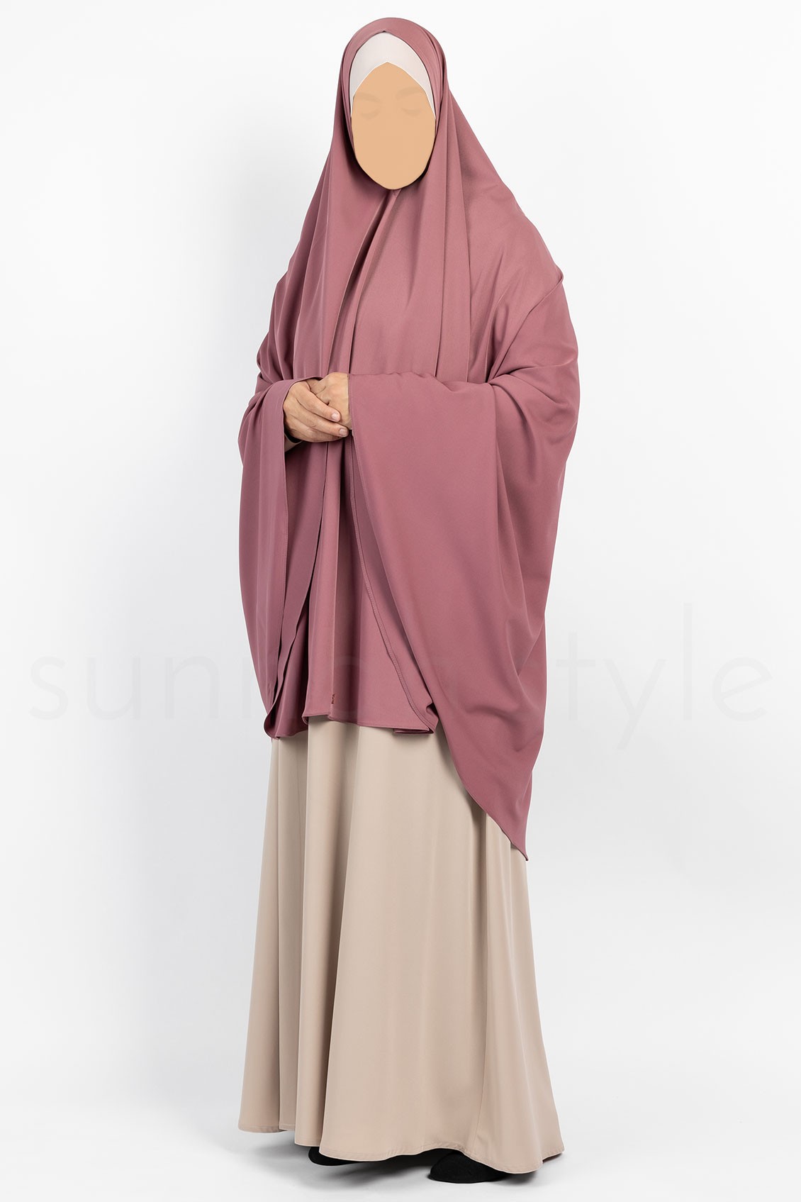 Sunnah Style Essentials Khimar Knee Length Rosewood